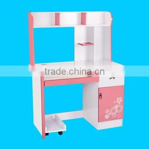 alibaba trade assurance supplier student desktop computer table with bookcase