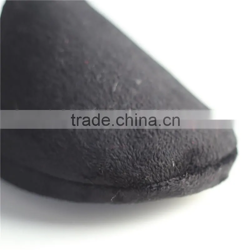 Woman microsuede indoor slipper with leopard print insole