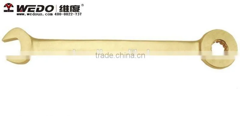Anti spark tools; High quality Combination Ratchet Wrench/ Spanner; Die forged;China Manufacturer;OEM service; No MOQ