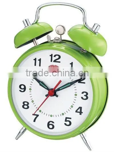 4 inches metal case mechanical alarm clock
