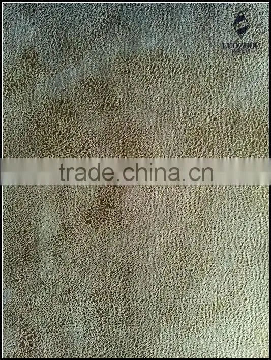 leather feeling printed suede for sofas