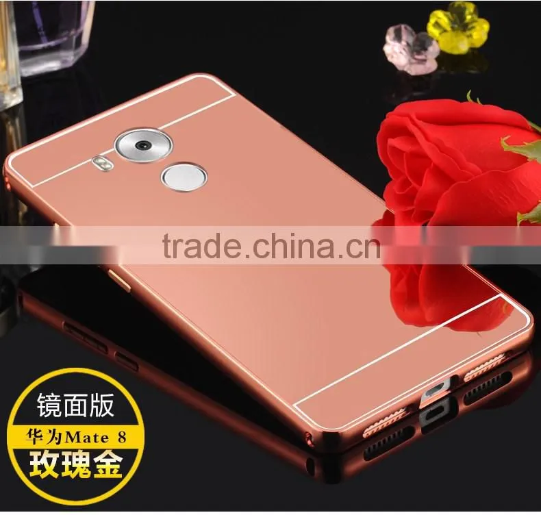 Mirror Case for Huawei Mate 8 Hard Aluminum back Case For Huawei Mate8 with Metal case
