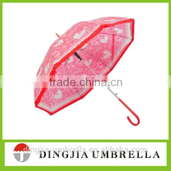 High quality wooden Visor straight umbrella