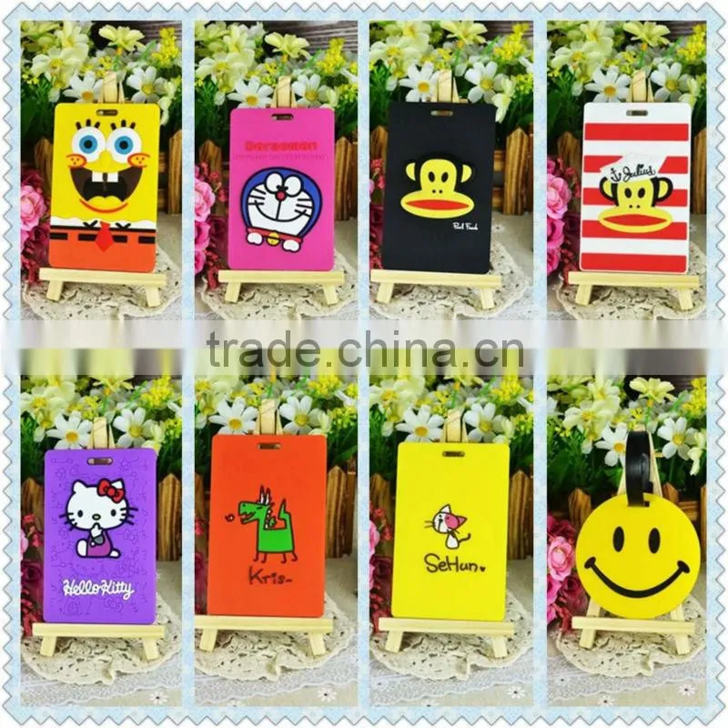 manufacturer wholesale new fashion personalized PVC luggage tag for safe