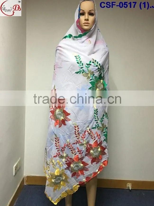 CSF-0517 -1 New arrival latest scarf design muslim scarf wholesale 2016