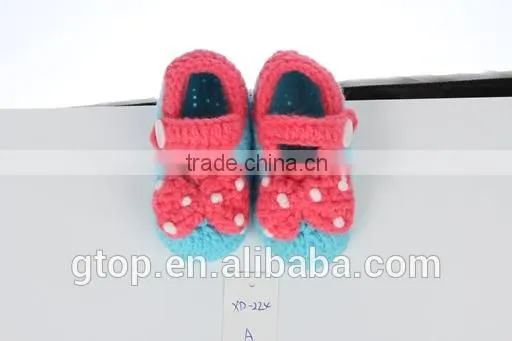 Wholesale Baby Handmade Crochet Shoes Supplier for 1-10 months old S-0011