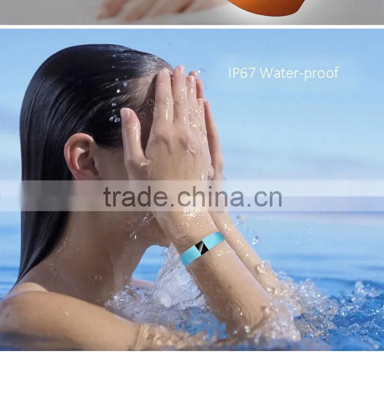 New arrival OLED display backlight silicone smart bracelet pedometer, waterproof bluetooth 4.0 sleep mornitoring wristband
