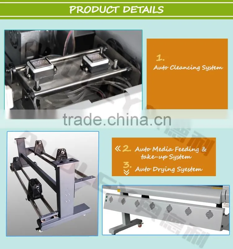M7-X5 1.6m Wallpaper direct printing inkjet printer with eco solvent ink