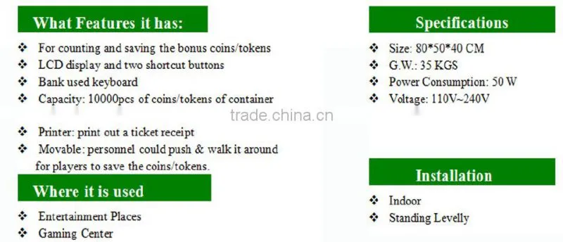 Small Coin Saving Machine Hot Using In Gamging Center