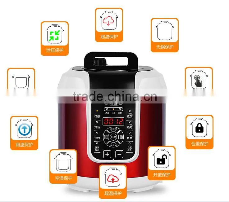 New electrical invention 3D heating non stick electric rice cooker intelligent pressure cooker with mechanical pressure control