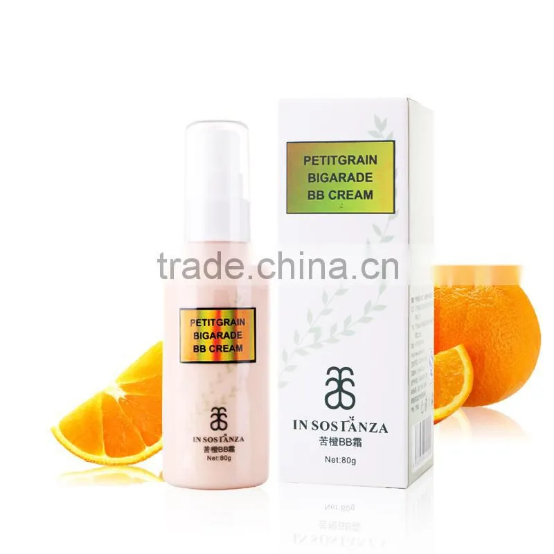 Face Whitening Squeeze Bottle BB Cream with Essential Oil