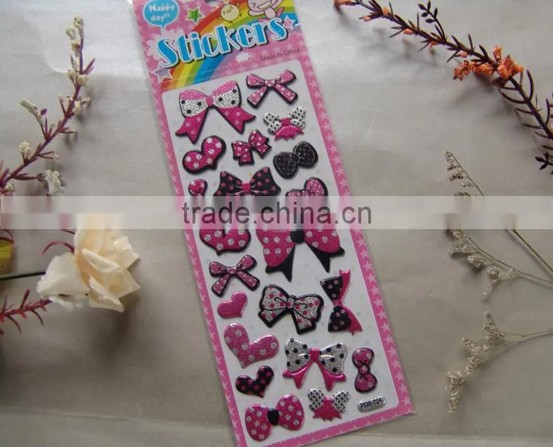 China factory custom puffy sticker