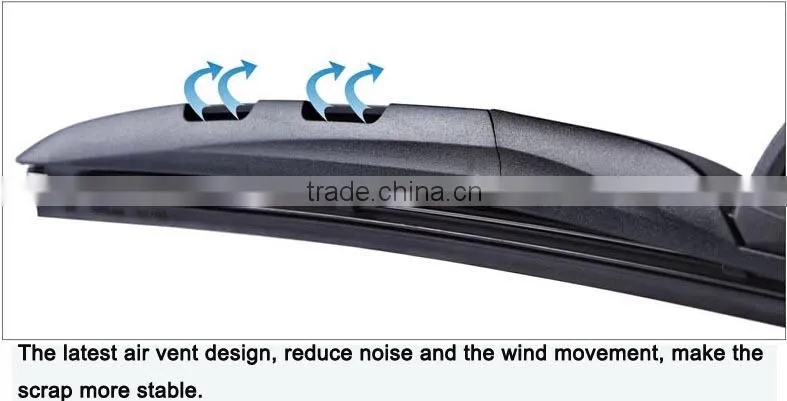 Multi-clip hybrid type car accessories windshield wiper blade with elasic steel backbone