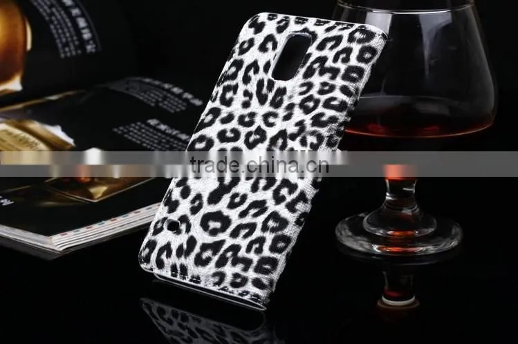 2014 New product Hot selling leopard Wallet phone case for galaxy s5,case for samsung galaxy s5