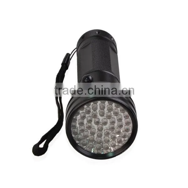 Dry Battery Power Source 51 LED UV Handheld Flashlight With 3 AA Batteries