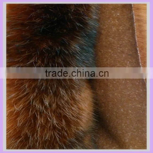 33MM acrylic artificial fur fabric racoon mink animal imitation plush for women mink coat