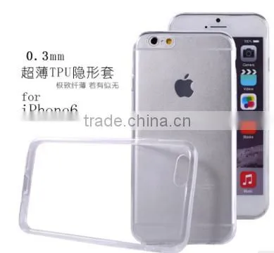 Transparent wholesale soft tpu case for iphone 6