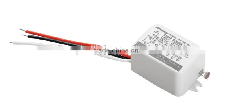 AC220V Mini radar sensor switch 35W auto sensor on off daylight control dimming sensor switch 5.8G