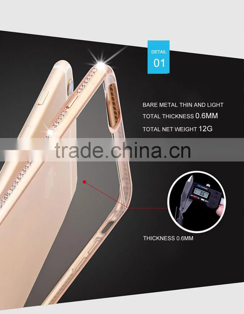 For iphone 5 5s 6s Clear Transparent Crystal TPU Soft Phone Case