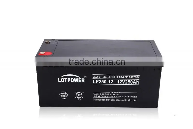 High discharge rate 12v 250ah Eps Vrla Battery