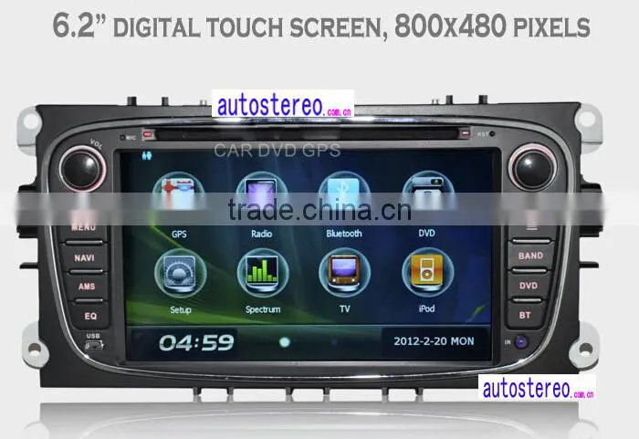 7 inch Car Stereo GPS Headunit Multimedia DVD Player for Ford FocusKuga Galaxy Mondeo S-Max C-Max car GPS Navigation Radio Sat