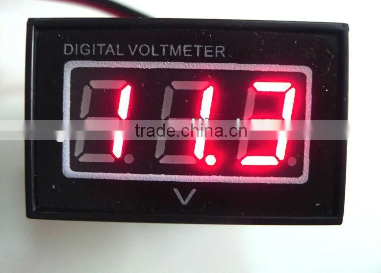 0.4" Waterproof Digital Voltmeter 2.7-30V RED LED Car Motor Motorcycle Voltage Panel Meter Shockproof