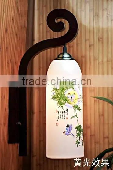 Chinese Porcelain Wall Light UL RoHS SAA CE CE Small Antique Wall Reading Lamp Bedroom Wall Lamps For Home