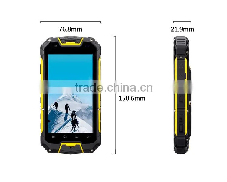 waterproof IP68 SNOPOW M8 quad core rugged smartphone