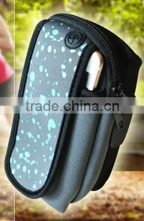 sport armband bag mobile phone arm case sport armband phone bag;polyester mobile phone arm bag for Iphone 4/5 or Samsung