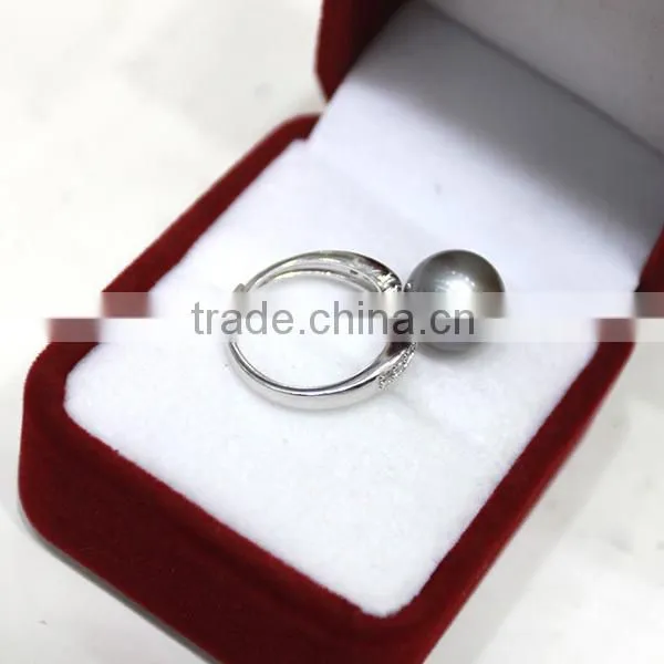 fine pearl price wholesale round pearl ring real 925 silver ring