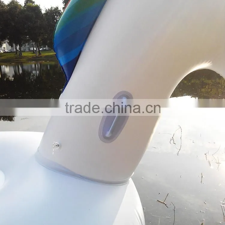 wholesale cute giant unicorn inflatable pool ride on for beach