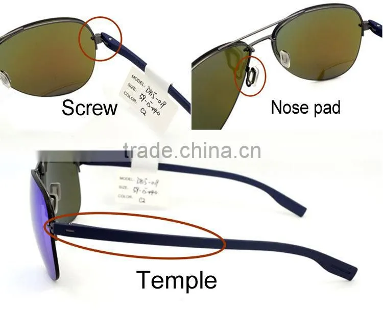 2015 latest fashion metal OEM polarized mens sunglasses