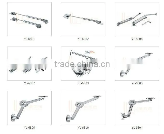 cabinet door up-turn and down-turn hydraulic support
