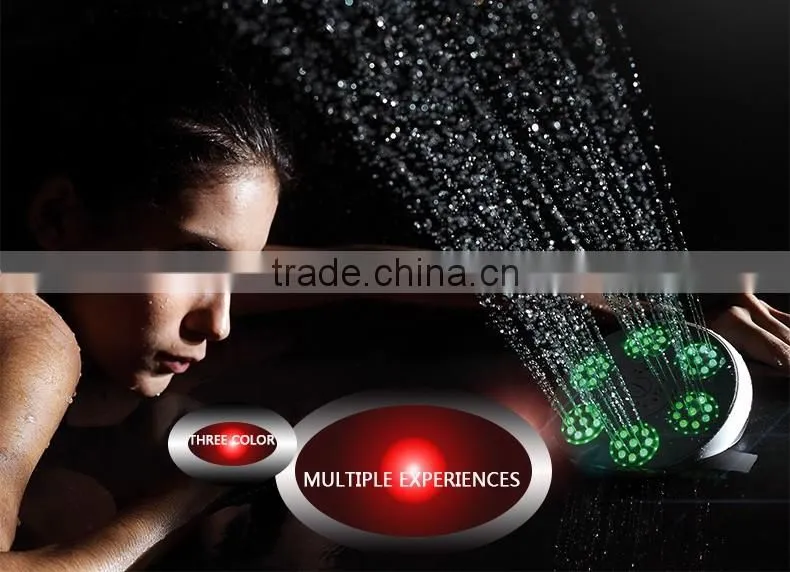 JOMOO LED air engry hand shower head Three-function hand shower, simple ,rain shower ,LED display,with hose