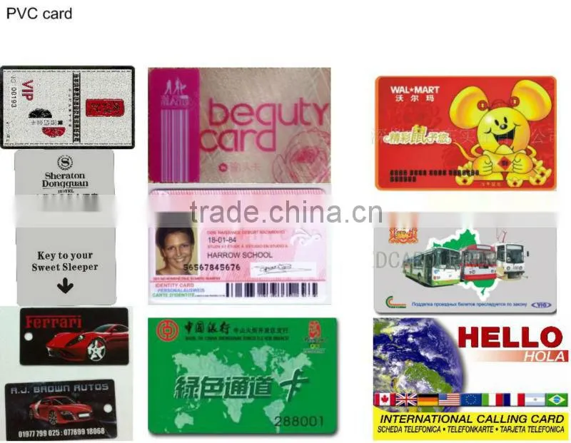 Barcode RFID Cards Stripe Card Plastic Card