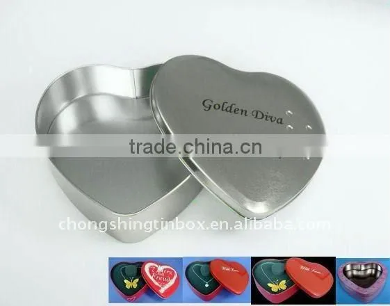 Heart Shaped Tin Box