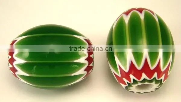 chevron glass beads for bead stores, jewelry designers, art and crafts,