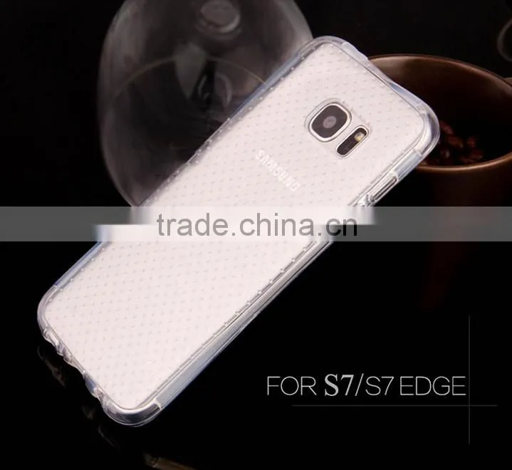 4 Corners Air Cushion Design Phone Case For Samsung Galaxy S7 S7 Edge Transparent Ultra Thin Soft TPU Back Cover Phone Cases