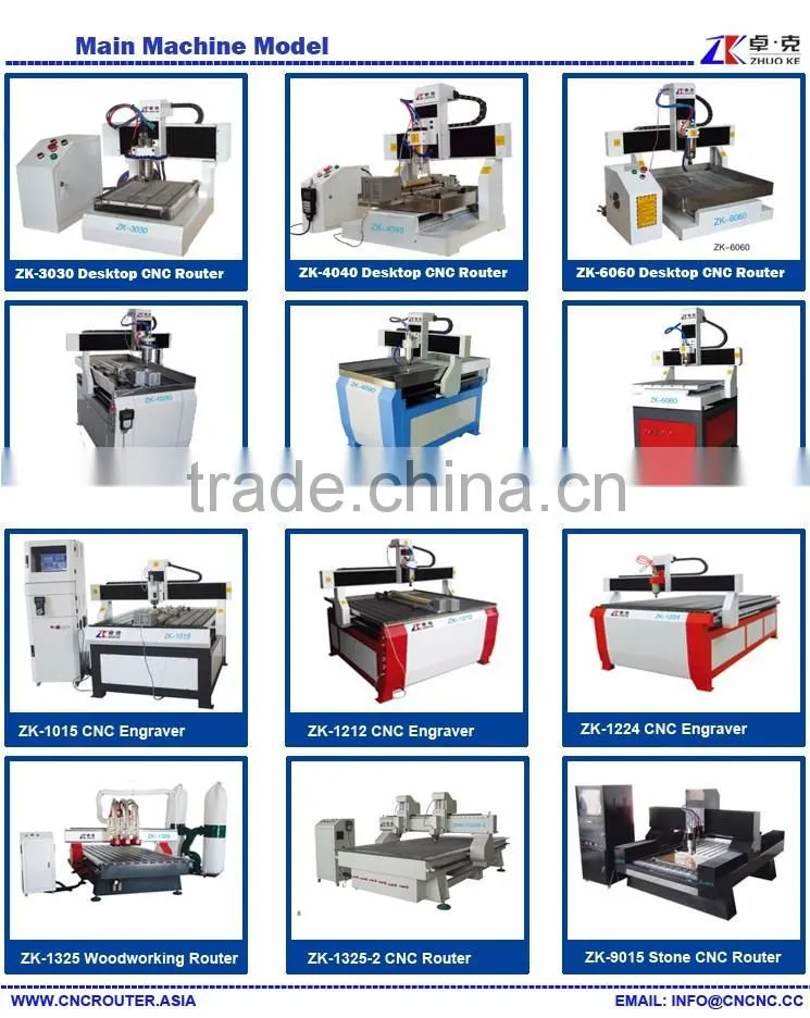 Heavy Duty 4 Axis Metal Wood Stone Carving CNC Router Engraving Machine ZK-1325 1300*2500mm With 600mm Z Height Computer Control