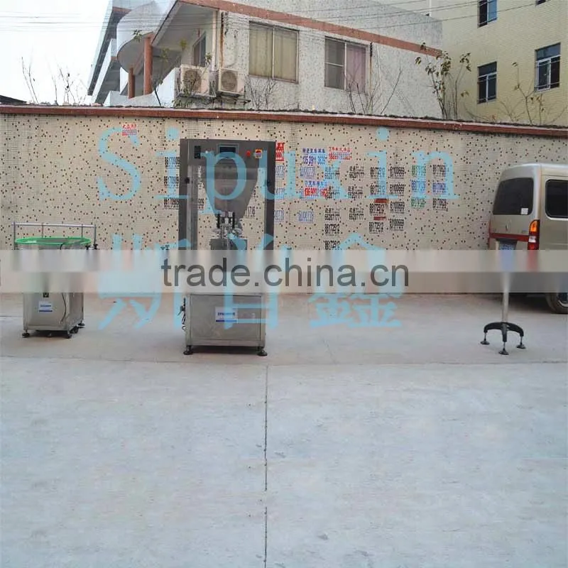 SPX semi-auto water glass can / aluminum bottle capping machinea from China