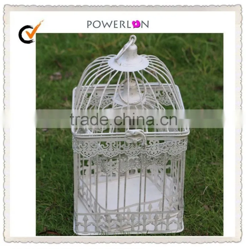 Antique White Hanging Bird cage,Decorative Bird Cages for Wedding