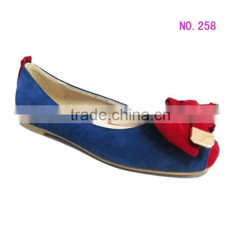 fashion style lady flat shoe with flower toe