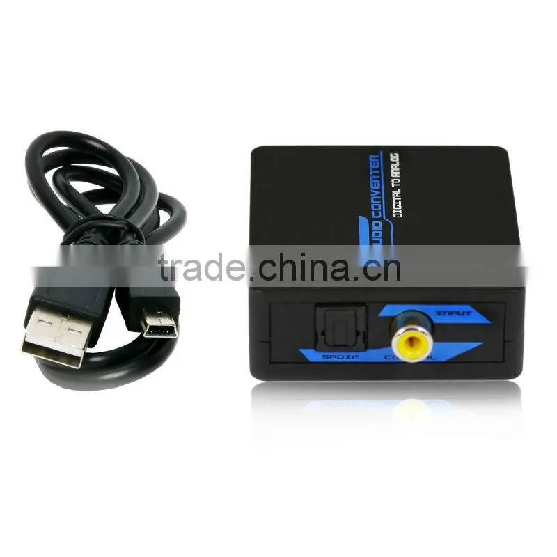 Premium Digital to Analog Audio Converter Toslink / SPDIF or Coaxial digital audio to analog L/R or 3.5mm audio