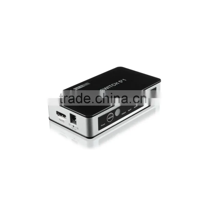 PREMIUM 5 PORTS HIGH SPEED HDMI SWITCHER WITH IR WIRELESS REMOTE SUPPOET 1080P V1.3 INDIA MARKET CHEAP PRICE
