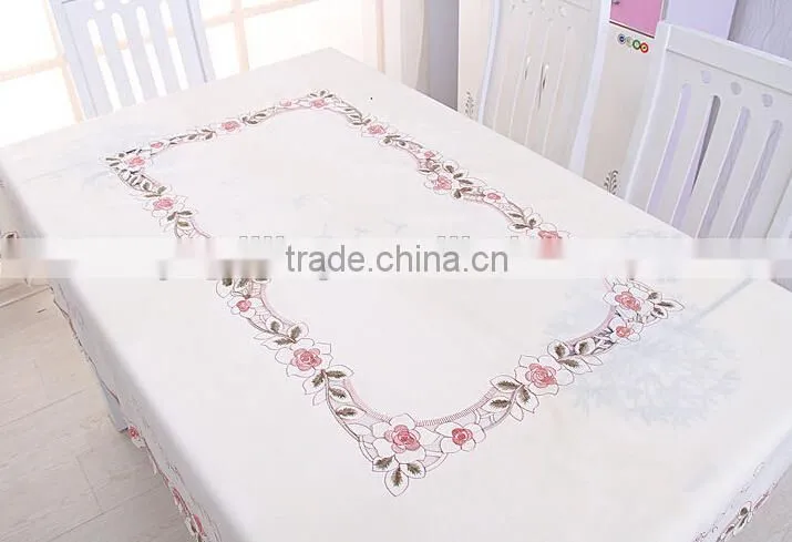 New design elegant Handmade embroidery cheap table cover