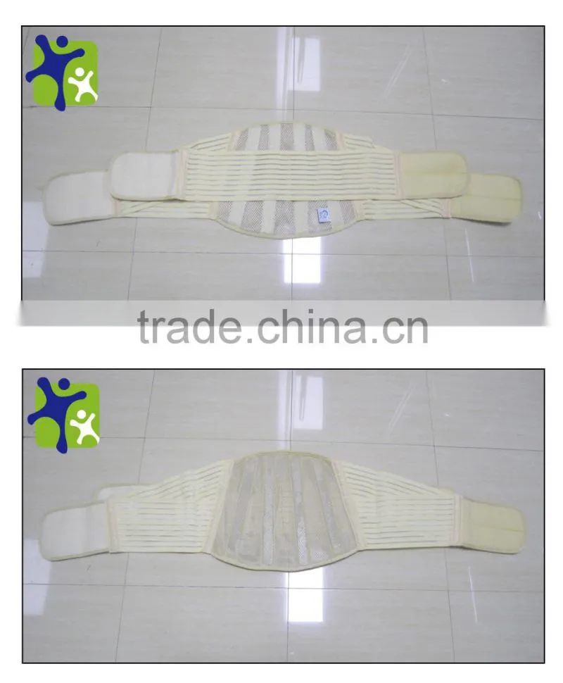 Breathable net lumbar support with strengthen belt, medical back support