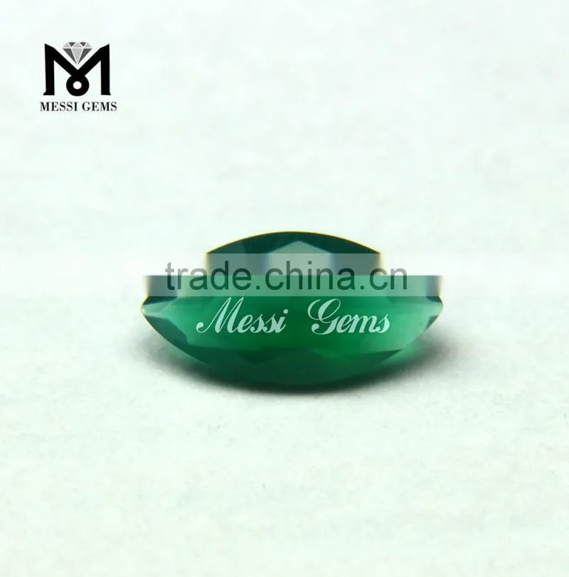 3x6mm Marquise Cut Natural Green Precious Agate Gemstone