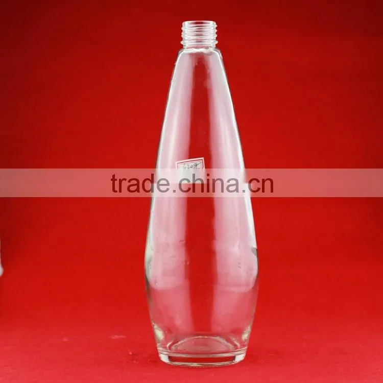 High quality glass ethanol bottle screw mouth bottle cucurbit shape bottle