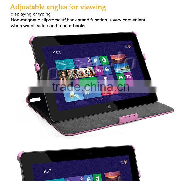 unique tablet PU accessories for HP Omni 10 case decorated cover for tablet with high quality