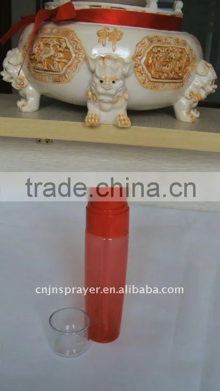 100ml PET bottle with 20/410 gold plated fine mist sprayer and PP cap